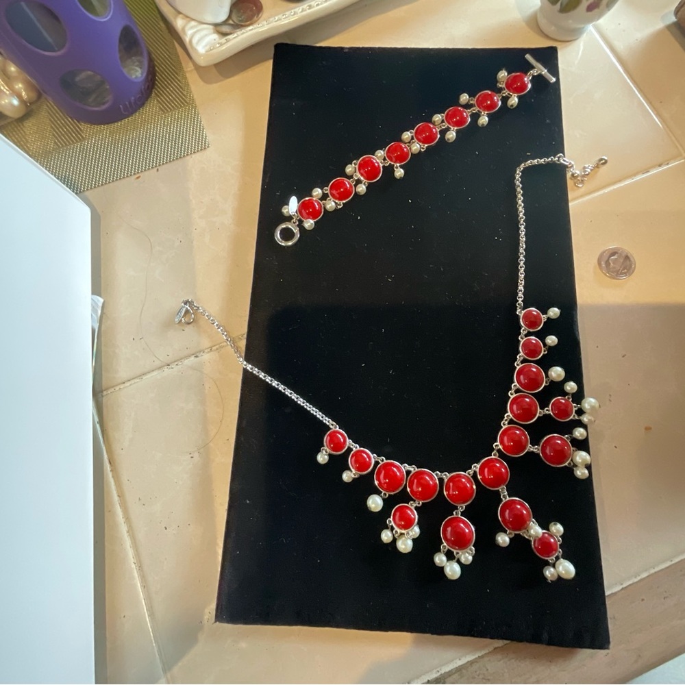 Necklace/bracelet set by Talbots